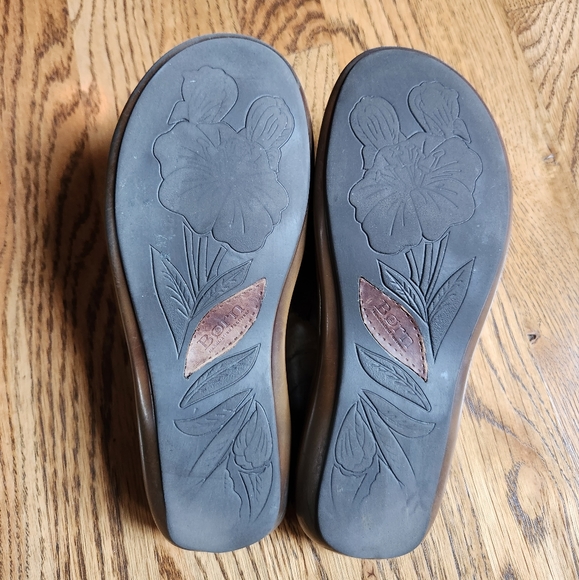 Born Brown Leather Slide Sandal US7.0 - Picture 4 of 4